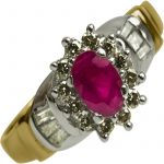 14k-18K Yellow Gold & Ruby-Diamond - immagine 2