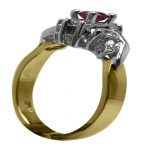 14k-18K Yellow Gold & Ruby-Diamond - immagine 3