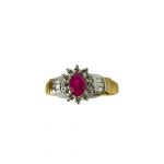 14k-18K Yellow Gold & Ruby-Diamond - immagine 5