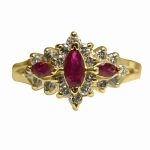 14k-18K Yellow Gold & Ruby-Diamond