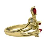 ⁦14k-18K Yellow Gold & Ruby-Diamond⁩ - الصورة ⁦4⁩