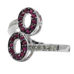 14k-18K White Gold & Ruby-Diamond - Image 2