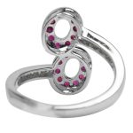 14k-18K White Gold & Ruby-Diamond - Image 4