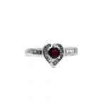 14k-18K White Gold & Ruby-Diamond