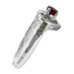 14k-18K White Gold & Ruby-Diamond - Image 3
