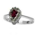 14k-18K White Gold & Ruby-Diamond - Image 3