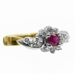14k-18K White Gold & Ruby-Diamond - Image 2