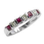 14k-18K White Gold & Ruby-Diamond