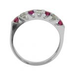 14k-18K White Gold & Ruby-Diamond - Görsel 4