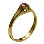14k-18K Yellow Gold & Ruby - Görsel 5