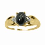 14K-18K Yellow Gold- Tiger Eye-Diamond – Bild 3