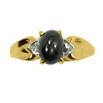 14K-18K Yellow Gold- Tiger Eye-Diamond – Bild 4