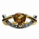 14K-18K Yellow Gold- Topaz- Diamond - Görsel 3