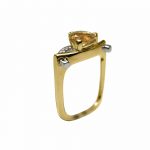 14K-18K Yellow Gold- Topaz- Diamond