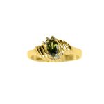 14K-18K Yellow Gold- Turmalin-Diamond