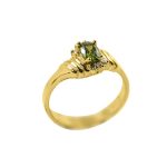 14K-18K Yellow Gold- Turmalin-Diamond - Imagen 2