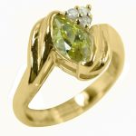 ⁦14K-18K Yellow Gold- Turmalin-Diamond⁩ - الصورة ⁦2⁩