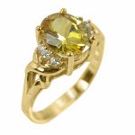 14K-18K Yellow Gold- Turmalin-Diamond - Image 2