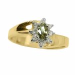 14K-18K Yellow Gold- Turmalin-Diamond – Bild 3