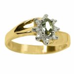 14K-18K Yellow Gold- Turmalin-Diamond – Bild 2