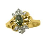 14K-18K Yellow Gold- Turmalin-Diamond