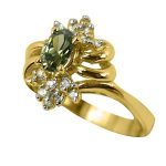 14K-18K Yellow Gold- Turmalin-Diamond – Image 4
