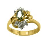 14K-18K Yellow Gold- Turmalin-Diamond – Image 2
