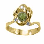 14K-18K Yellow Gold- Turmalin-Diamond