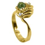 14K-18K Yellow Gold- Turmalin-Diamond - Imagen 4