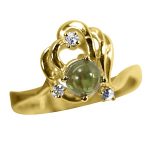 14K-18K Yellow Gold- Turmalin-Diamond - Imagen 3