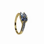 14K-18K Yellow Gold Tanzanite- Diamond