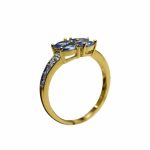 14K-18K Yellow Gold Tanzanite- Diamond - Image 2