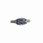 14K-18K Yellow Gold Tanzanite- Diamond - Image 4