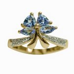 14K-18K Yellow Gold Tanzanite- Diamond - Imagen 5