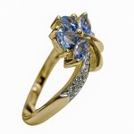 14K-18K Yellow Gold Tanzanite- Diamond