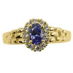 14K-18K Yellow Gold Tanzanite- Diamond - Image 4