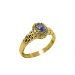 14K-18K Yellow Gold Tanzanite- Diamond