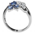 14K-18K White Gold Tanzanite-Diamond - Görsel 5