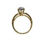 14K-18K Yellow Gold Tanzanite Cabeshon -Diamond – Image 3