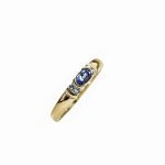 14K-18K Yellow Gold Tanzanite -Diamond - Imagen 2