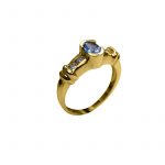 14K-18K Yellow Gold Tanzanite -Diamond - Imagen 4