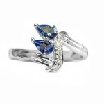 4K-18K White Gold Tanzanite-Diamond – Bild 4
