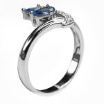 4K-18K White Gold Tanzanite-Diamond – Bild 3