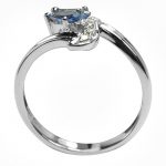 4K-18K White Gold Tanzanite-Diamond – Bild 2