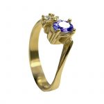 14K-18K Yellow Gold Tanzanite-Diamond