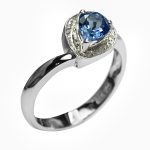 14K-18K White Gold Tanzanite-Diamond - Imagen 4