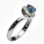 14K-18K White Gold Tanzanite-Diamond - Imagen 3