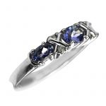 14K-18K White Gold Tanzanite-Diamond - Imagen 4