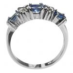 14K-18K White Gold Tanzanite-Diamond - Imagen 2